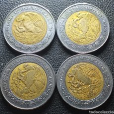 Monedas antiguas de América: MÉXICO 4 MONEDAS DE 2 PESOS. Lote 363511140