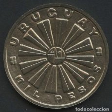 Monedas antiguas de América: URUGUAY, MONEDA DE PLATA, FIAT PANIS, FAO, VALOR: 1000 PESOS, 1969. Lote 364529091