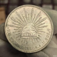 Monedas antiguas de América: MEXICO 1 PESO 1908 MEXICO CITY KM 409.2 PLATA. Lote 364807606