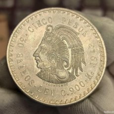 Monedas antiguas de América: MEXICO 5 PESOS CUAUHTEMOC 1948 KM 465 PLATA. Lote 364812296