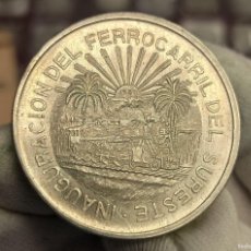 Monedas antiguas de América: MEXICO 5 PESOS SOUTHEASTERN RAILROAD 1950 KM 466 PLATA. Lote 364820216
