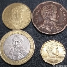 Monedas antiguas de América: CHILE 4 MONEDAS DISTINTAS. Lote 365411486
