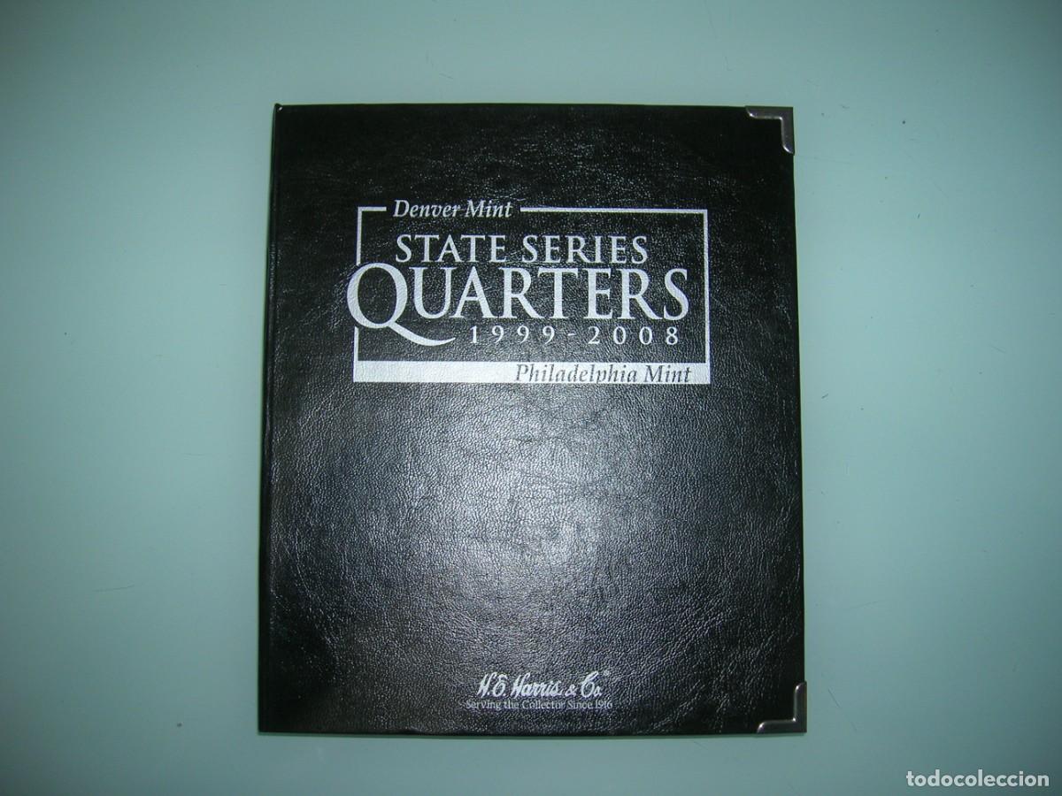Monedas antiguas de Am&eacute;rica: ESTADOS UNIDOS.ALBUM H.E.HARRIS STATE SERIES 25 CTVS 1999-08,MINT P Y D, 5 HOJAS.SIN MONEDAS(12228)