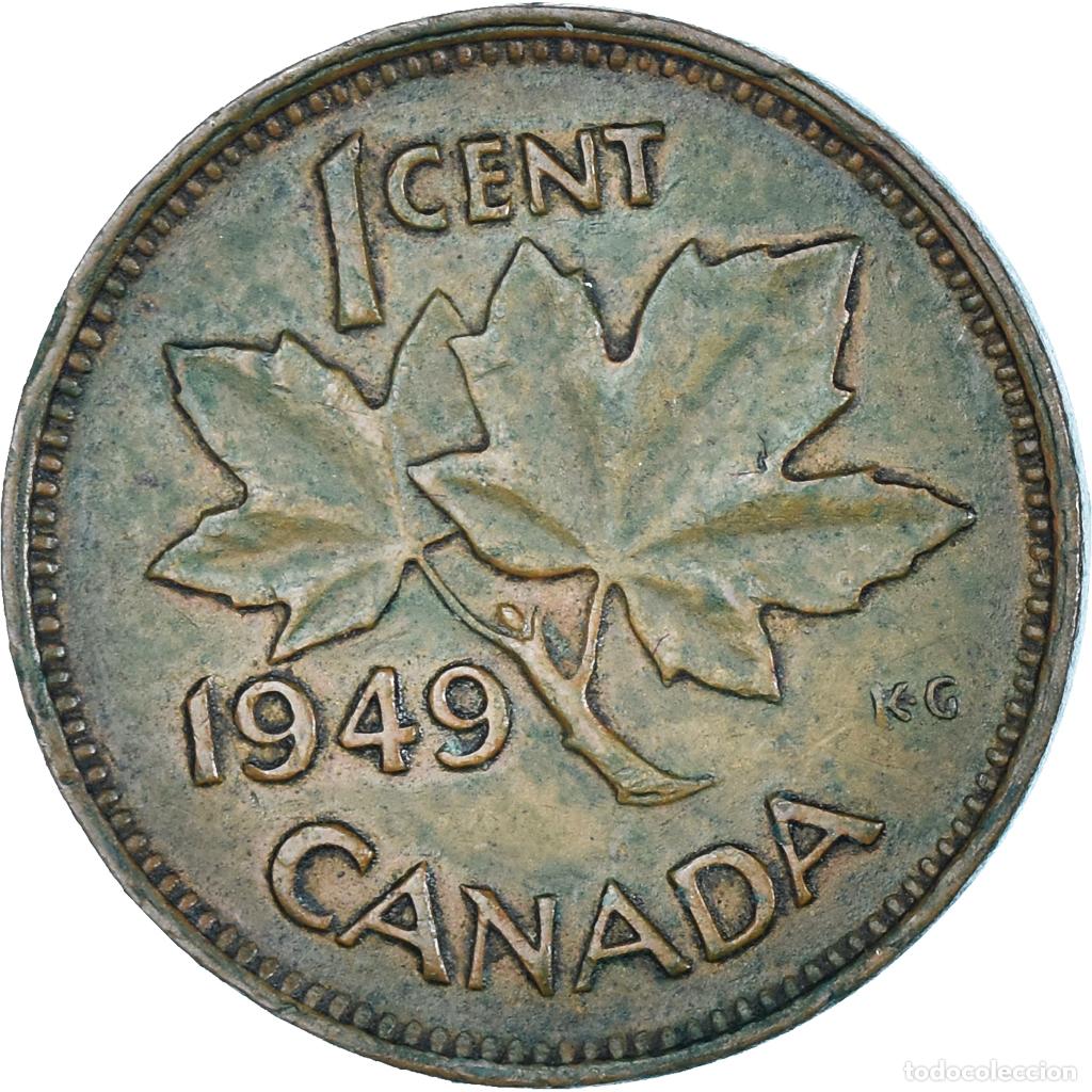 Monedas antiguas de Am&eacute;rica: [#1438992] Moneda, Canad&aacute;, Cent, 1949 - Foto 2