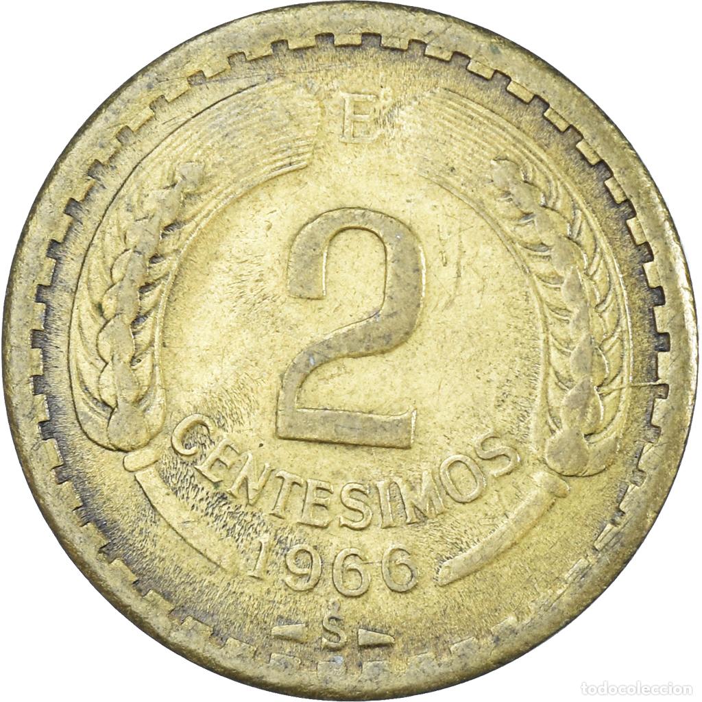 Monedas antiguas de Am&eacute;rica: [#1438841] Moneda, Chile, 2 Centesimos, 1966 - Foto 2