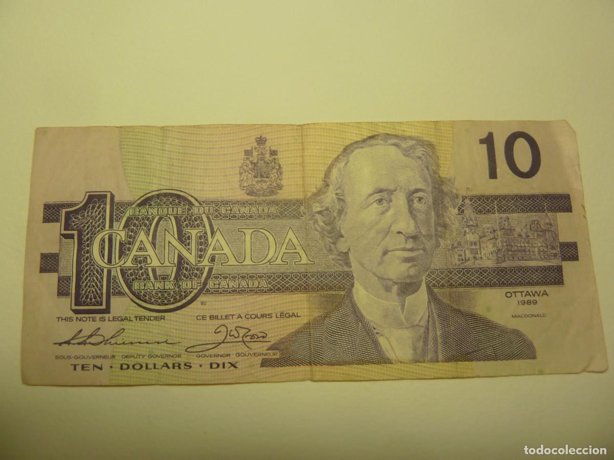 Monedas antiguas de Am&eacute;rica: CANADA 10$ 1989 USADO - Foto 1
