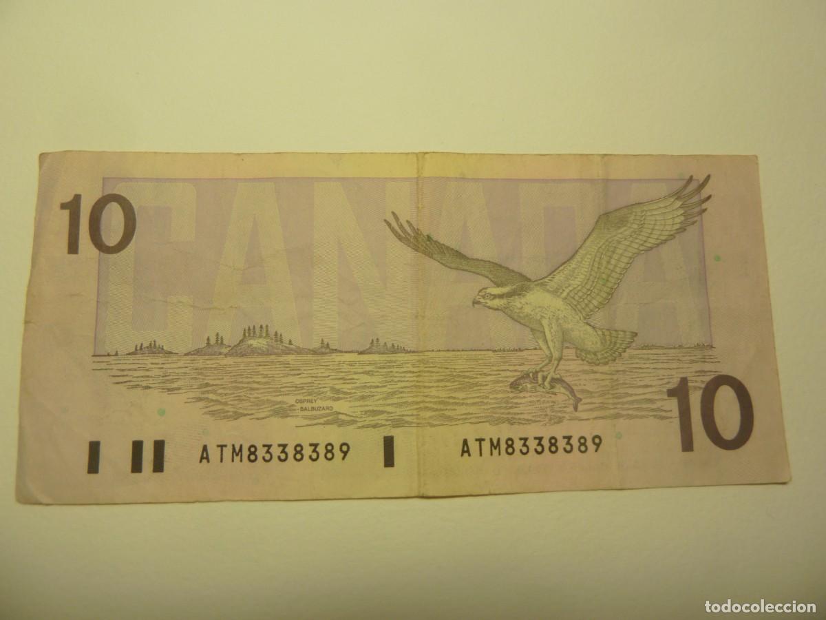 Monedas antiguas de Am&eacute;rica: CANADA 10$ 1989 USADO - Foto 2