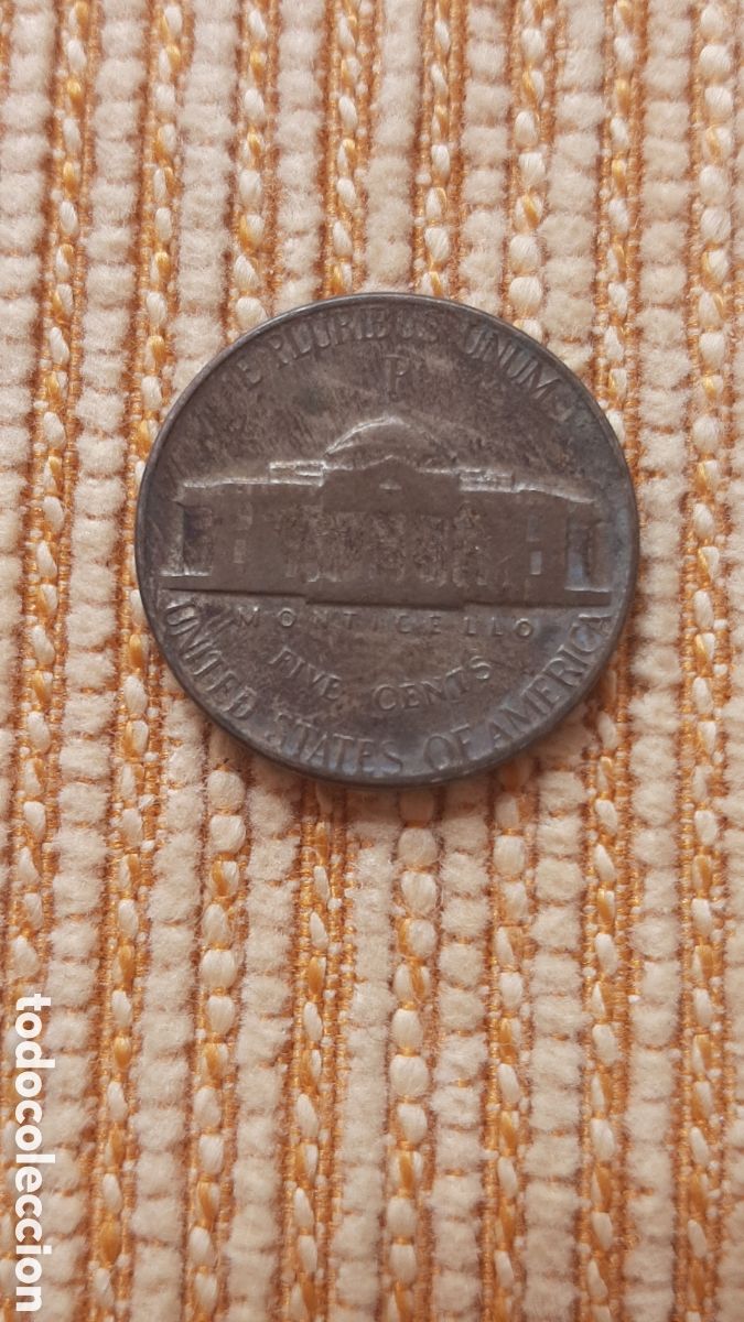 Monedas antiguas de Am&eacute;rica: (E.UNIDOS)(1944 P)(PLATA) 5 CENT - Foto 2