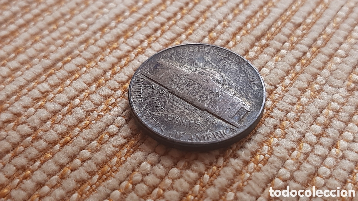 Monedas antiguas de Am&eacute;rica: (E.UNIDOS)(1944 P)(PLATA) 5 CENT - Foto 3