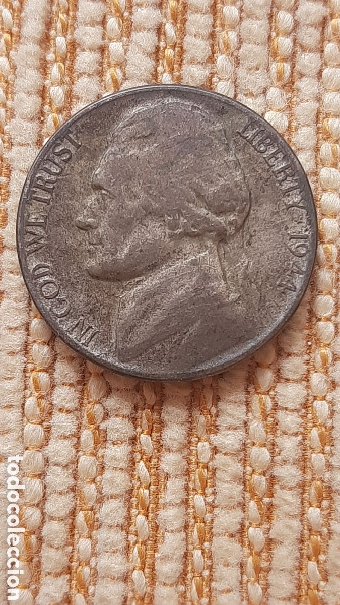 Monedas antiguas de Am&eacute;rica: (E.UNIDOS)(1944 P)(PLATA) 5 CENT - Foto 1