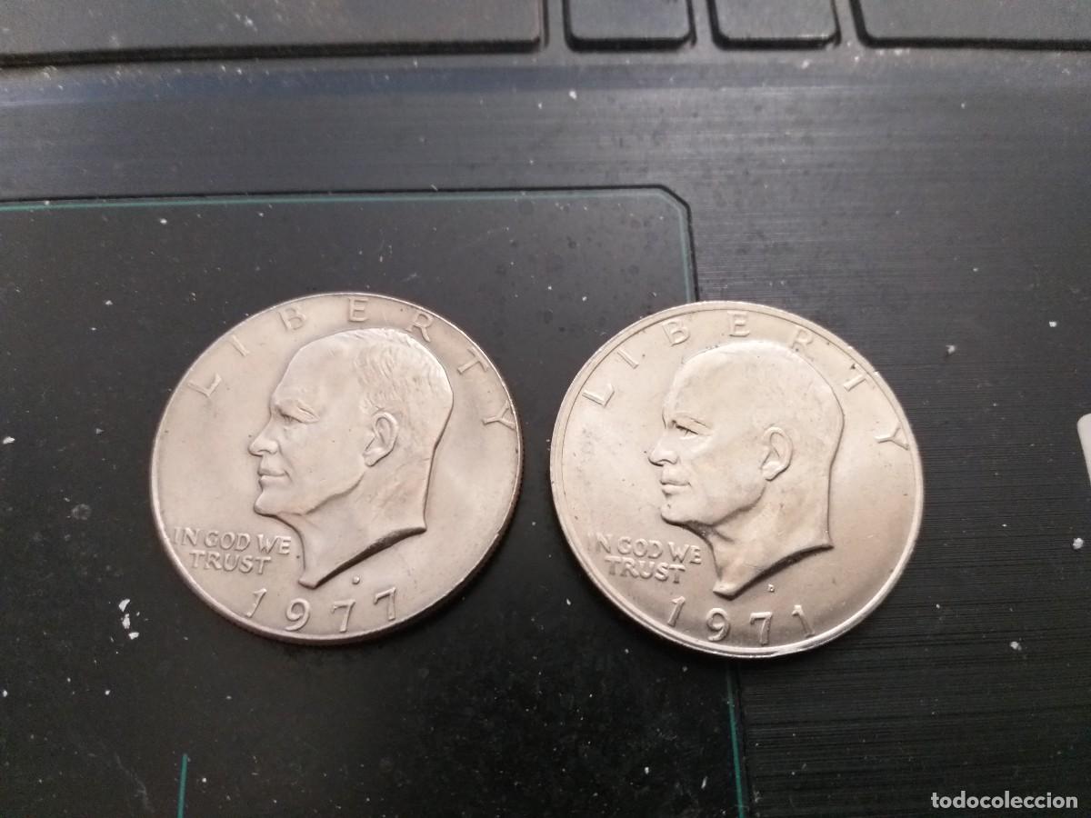 Monedas antiguas de Am&eacute;rica: MONEDAS DE UN DOLAR 1971,1977 - Foto 1