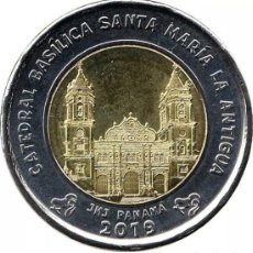 Monedas antiguas de América: MONEDA PANAMÁ 1 BALBOA 2019 SC. CATEDRAL BASILICA. SANTA MARIA LA ANTIGUA. Lote 365960811