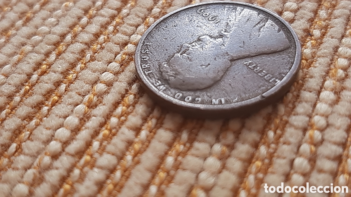 Monedas antiguas de Am&eacute;rica: (E.UNIDOS)(1909)(ERROR)(BRONCE) ONE CENT WHEAT - Foto 5