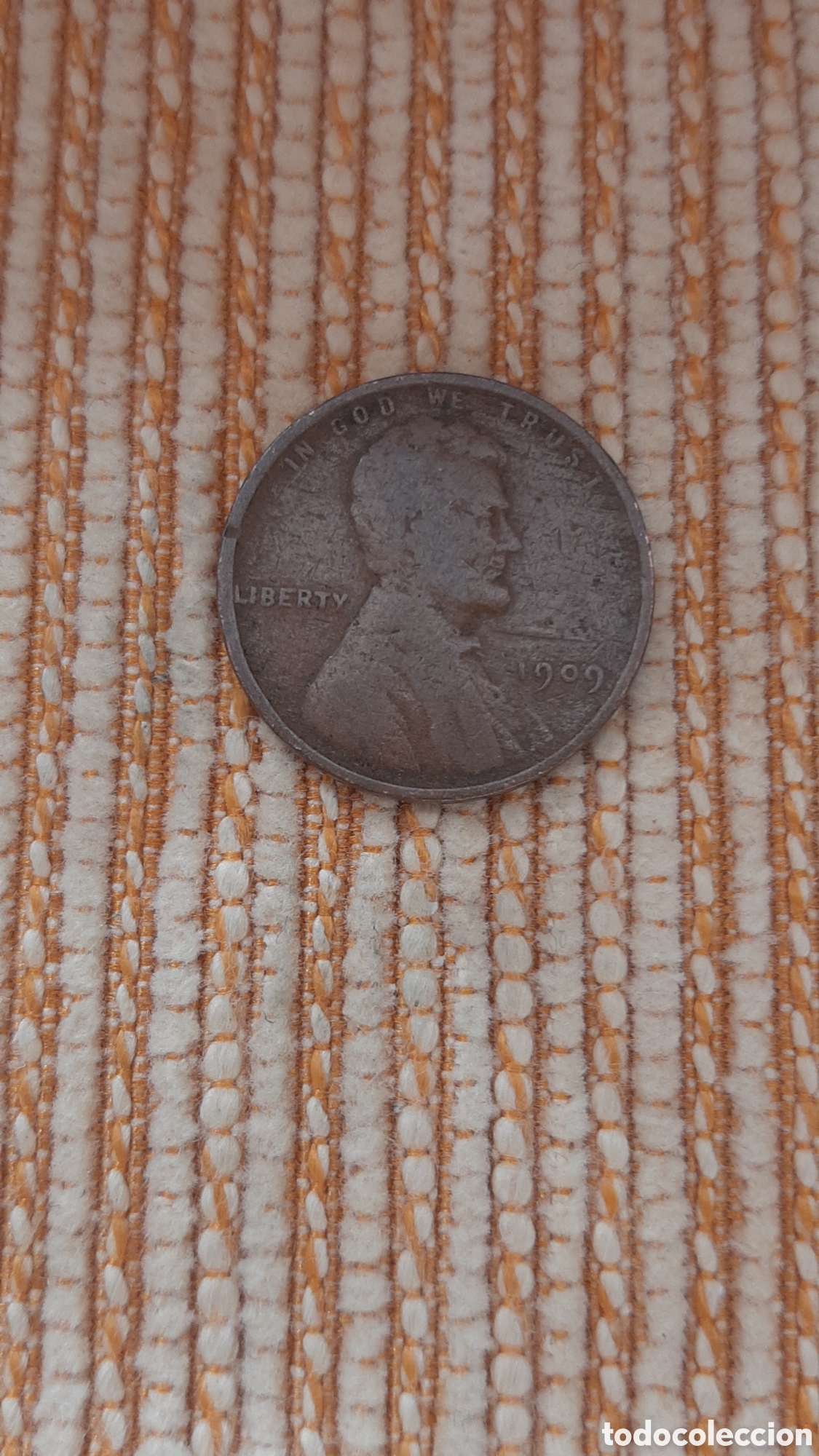 Monedas antiguas de Am&eacute;rica: (E.UNIDOS)(1909)(ERROR)(BRONCE) ONE CENT WHEAT - Foto 1