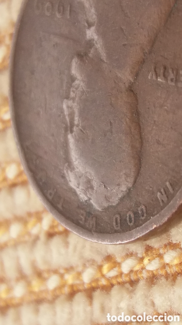 Monedas antiguas de Am&eacute;rica: (E.UNIDOS)(1909)(ERROR)(BRONCE) ONE CENT WHEAT - Foto 6