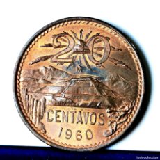 Monedas antiguas de América: ⚜️ AM005. MÉXICO. 20 CENTAVOS 1960. Lote 366331991