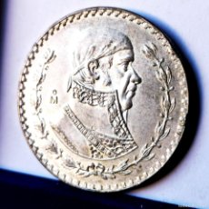 Monedas antiguas de América: ⚜️ AL953. PLATA. MÉXICO. 1 PESO 1958. Lote 366335646