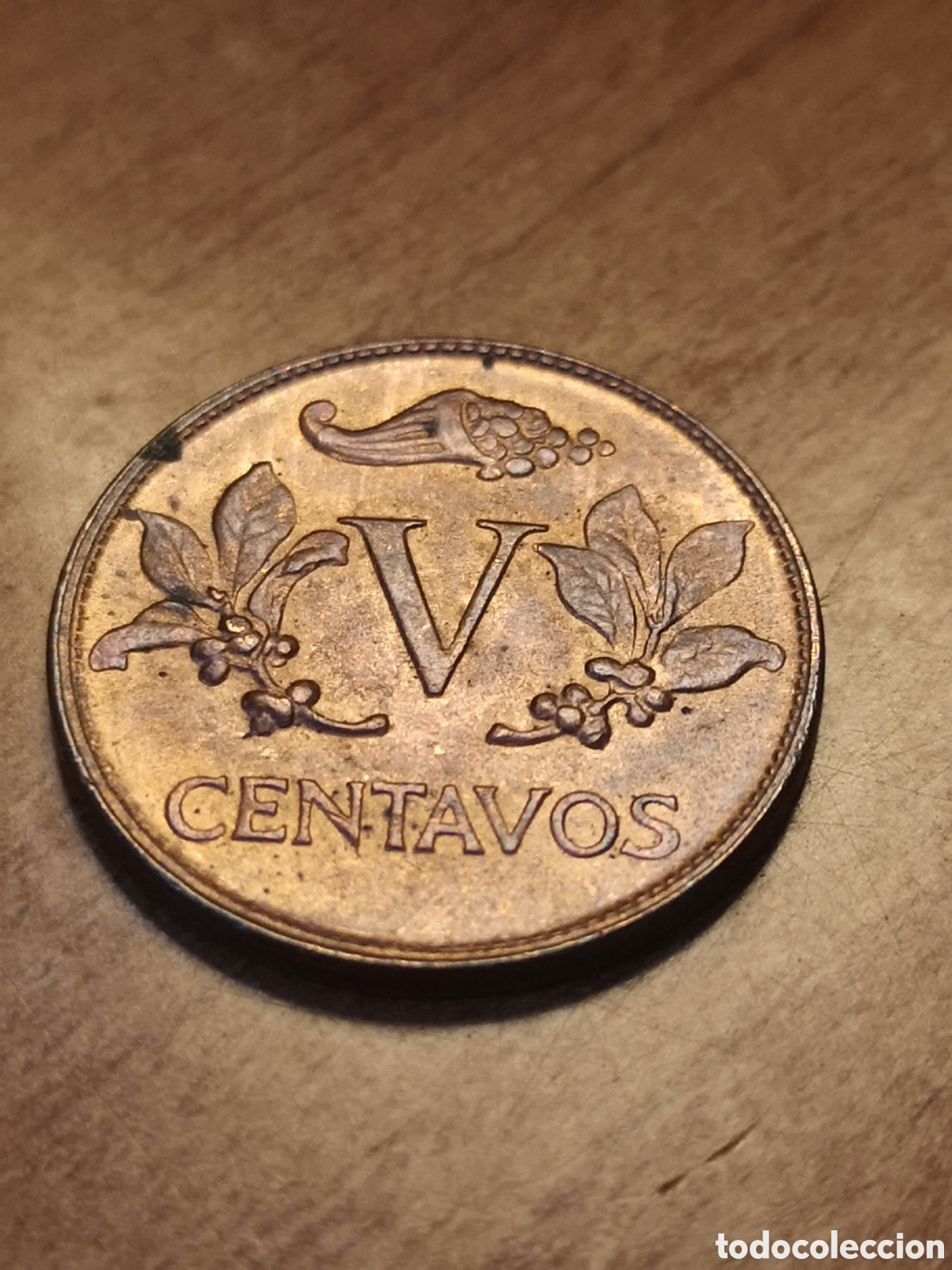 Monedas antiguas de Am&eacute;rica: Colombia 1975 5 centavos - Foto 2
