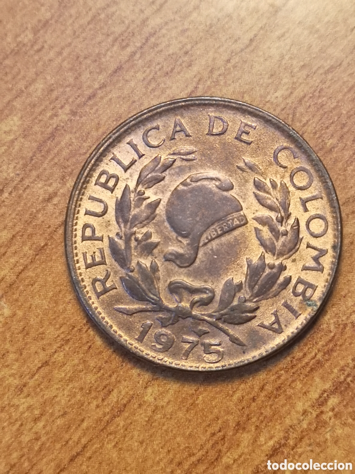 Monedas antiguas de Am&eacute;rica: Colombia 1975 5 centavos - Foto 3