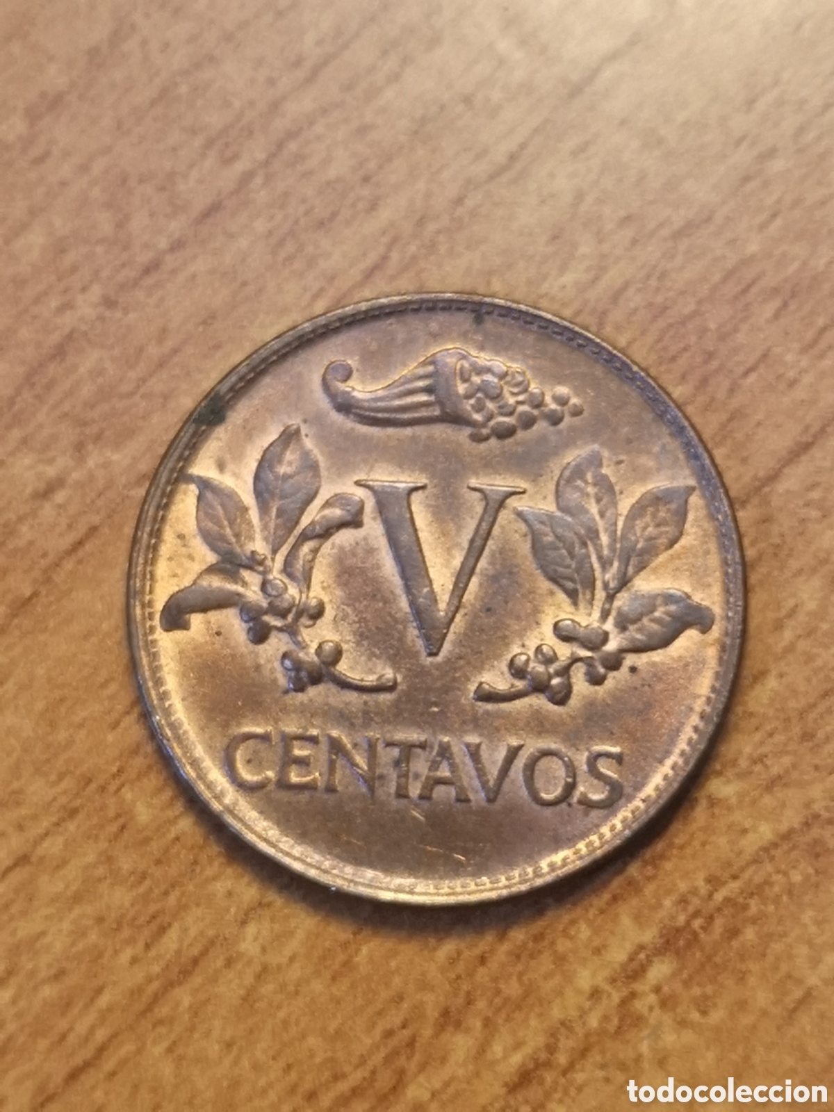 Monedas antiguas de Am&eacute;rica: Colombia 1975 5 centavos - Foto 1