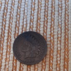 Monedas antiguas de América: (E.UNIDOS)(1908)(BRONCE) ONE CENT INDIO. Lote 366760076
