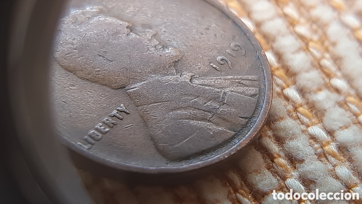 Monedas antiguas de Am&eacute;rica: (E.UNIDOS)(1919)(ERROR)(BRONCE) ONE CENT WHEAT - Foto 5
