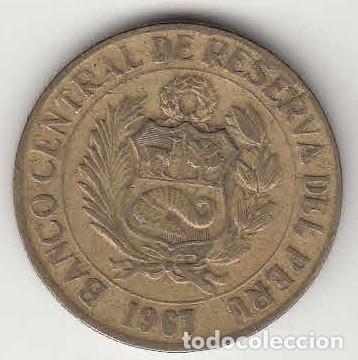 Monedas antiguas de Am&eacute;rica: PERU - MONEDA DE 1 SOL DE ORO DE 1967 - Foto 2