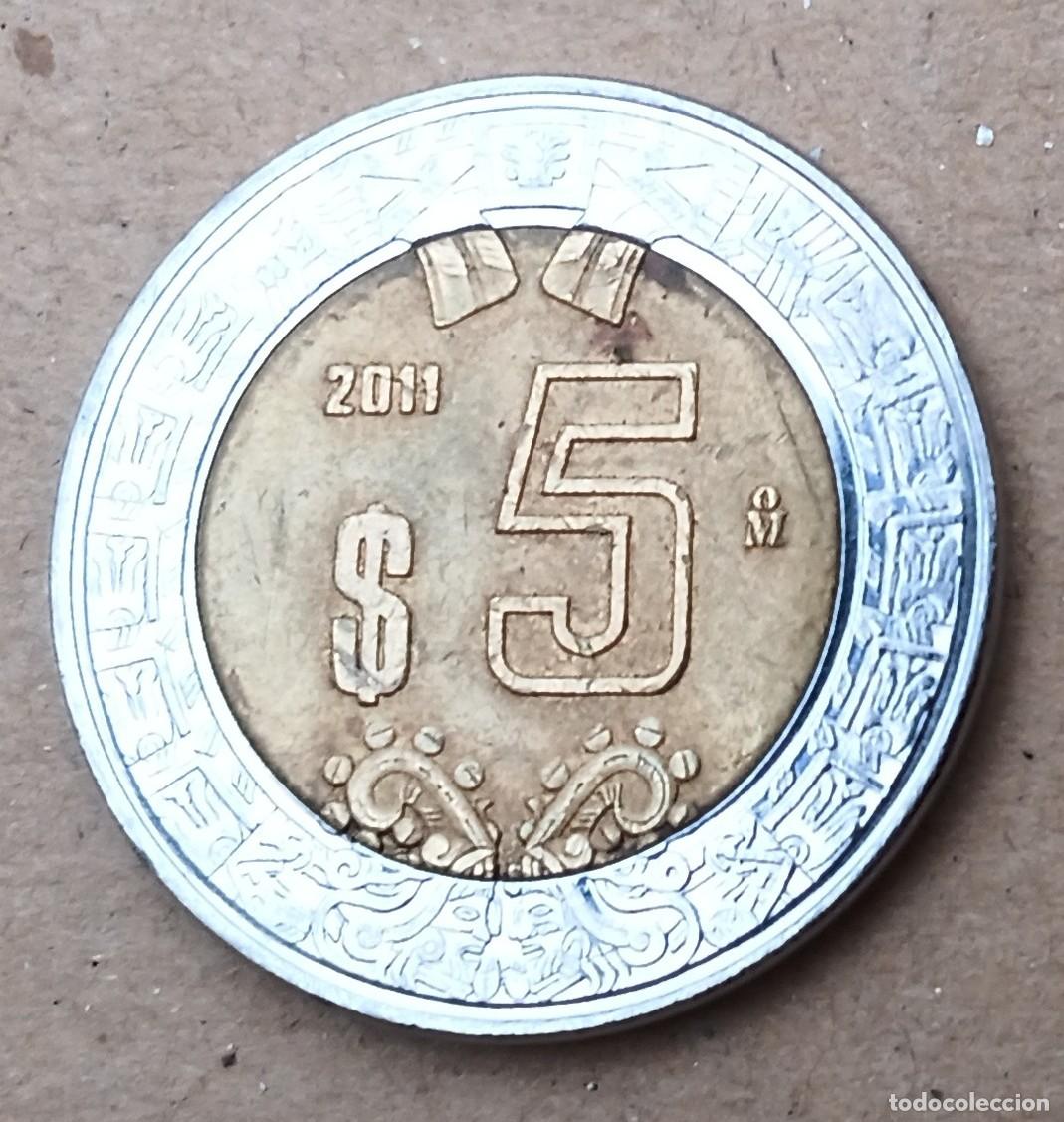 Monedas antiguas de Am&eacute;rica: MEXICO - 5 PESOS 2011 BC - Foto 1
