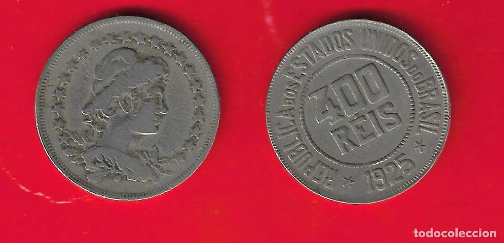 Monedas antiguas de Am&eacute;rica: BRASIL 400 REIS 1925