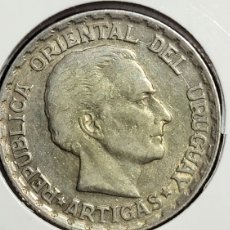 Monedas antiguas de América: ANTIGUA MONEDA PLATA 50 CENTESIMOS REPÚBLICA URUGUAY 1943. Lote 370824891