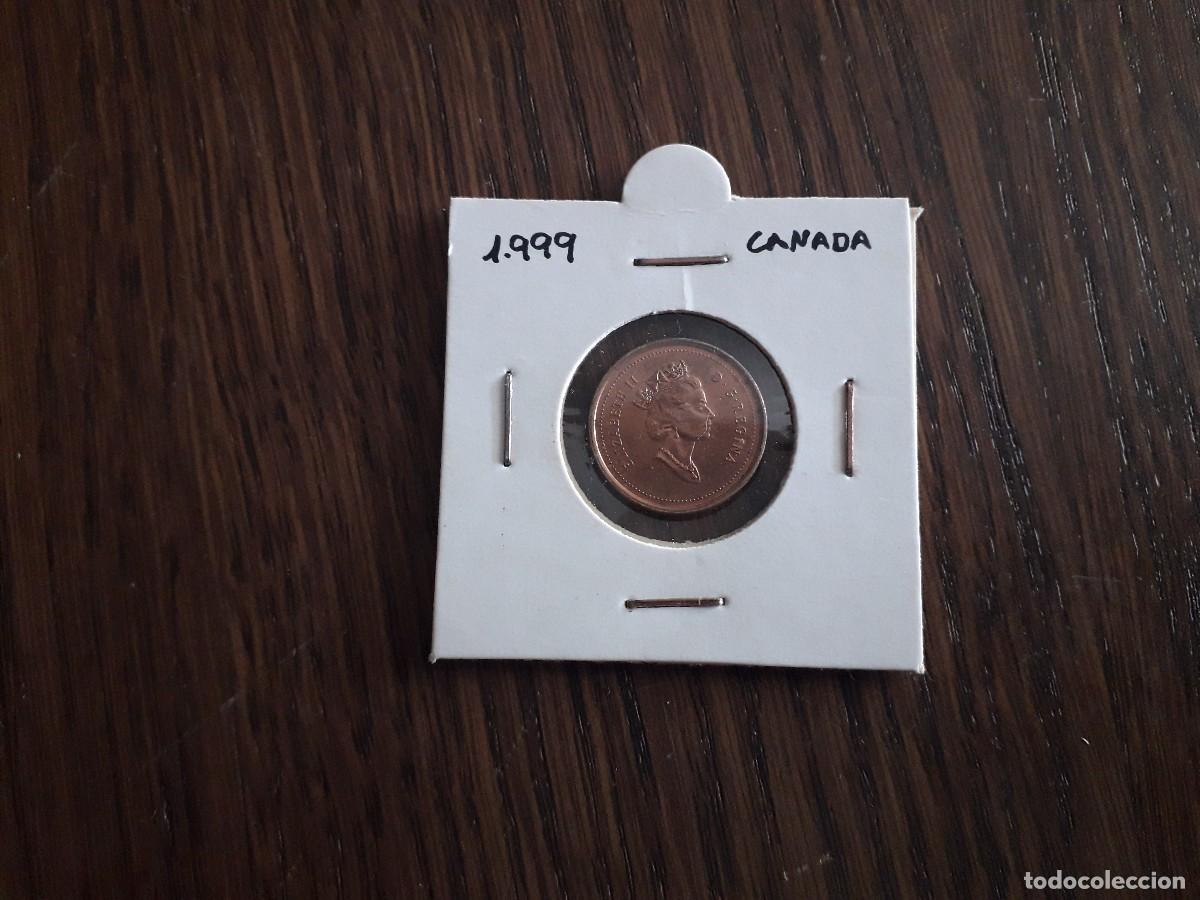 Monedas antiguas de Am&eacute;rica: moneda de Canad&aacute; de 1 cent. a&ntilde;o 1999 - Foto 1