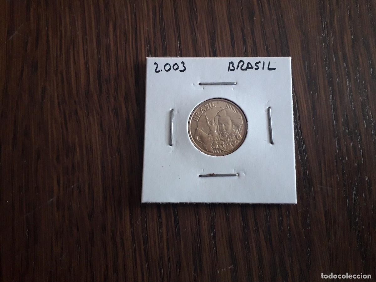 Monedas antiguas de Am&eacute;rica: moneda de Brasil, a&ntilde;o 2003 de 10 centavos. - Foto 1