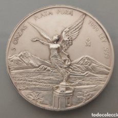 Monedas antiguas de América: MONEDA 5 ONZAS LIBERTAD 1999 PLATA PURA 999 MÉXICO SOLO 2800U. INÉDITA EN TC