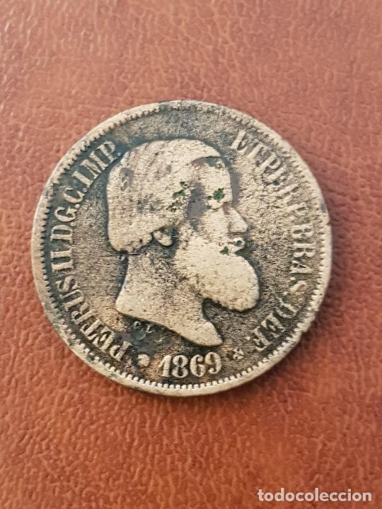 Monedas antiguas de Am&eacute;rica: 1869 BRASIL - Foto 1