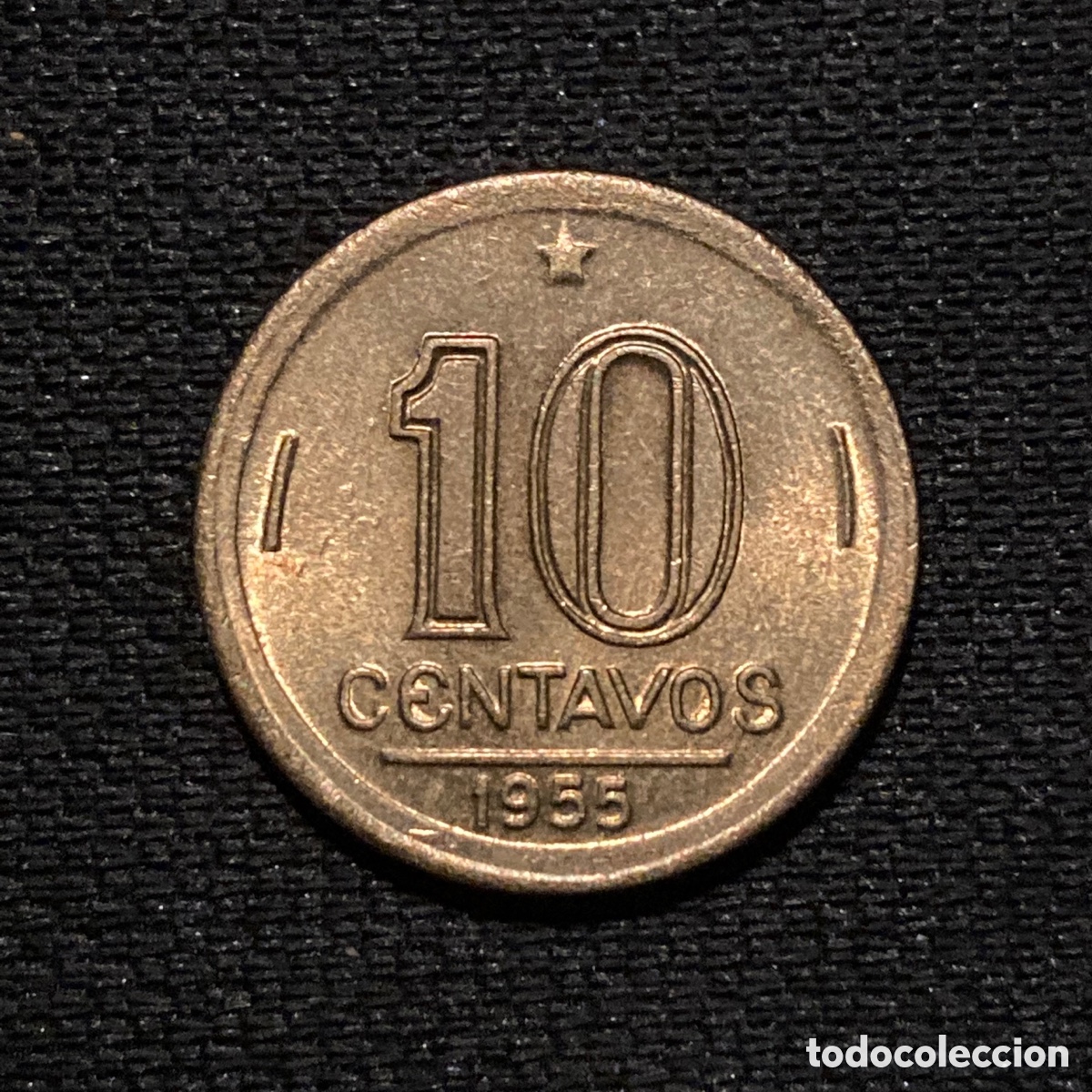 Monedas antiguas de Am&eacute;rica: 10 centavos 1955 Brasil - Foto 2