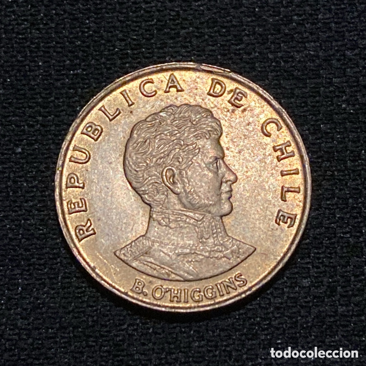 Monedas antiguas de Am&eacute;rica: 10 cent&eacute;simos 1971 Chile - Foto 1