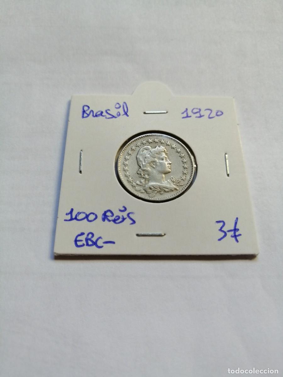Monedas antiguas de Am&eacute;rica: Brasil 100 Reis 1920 - Foto 1