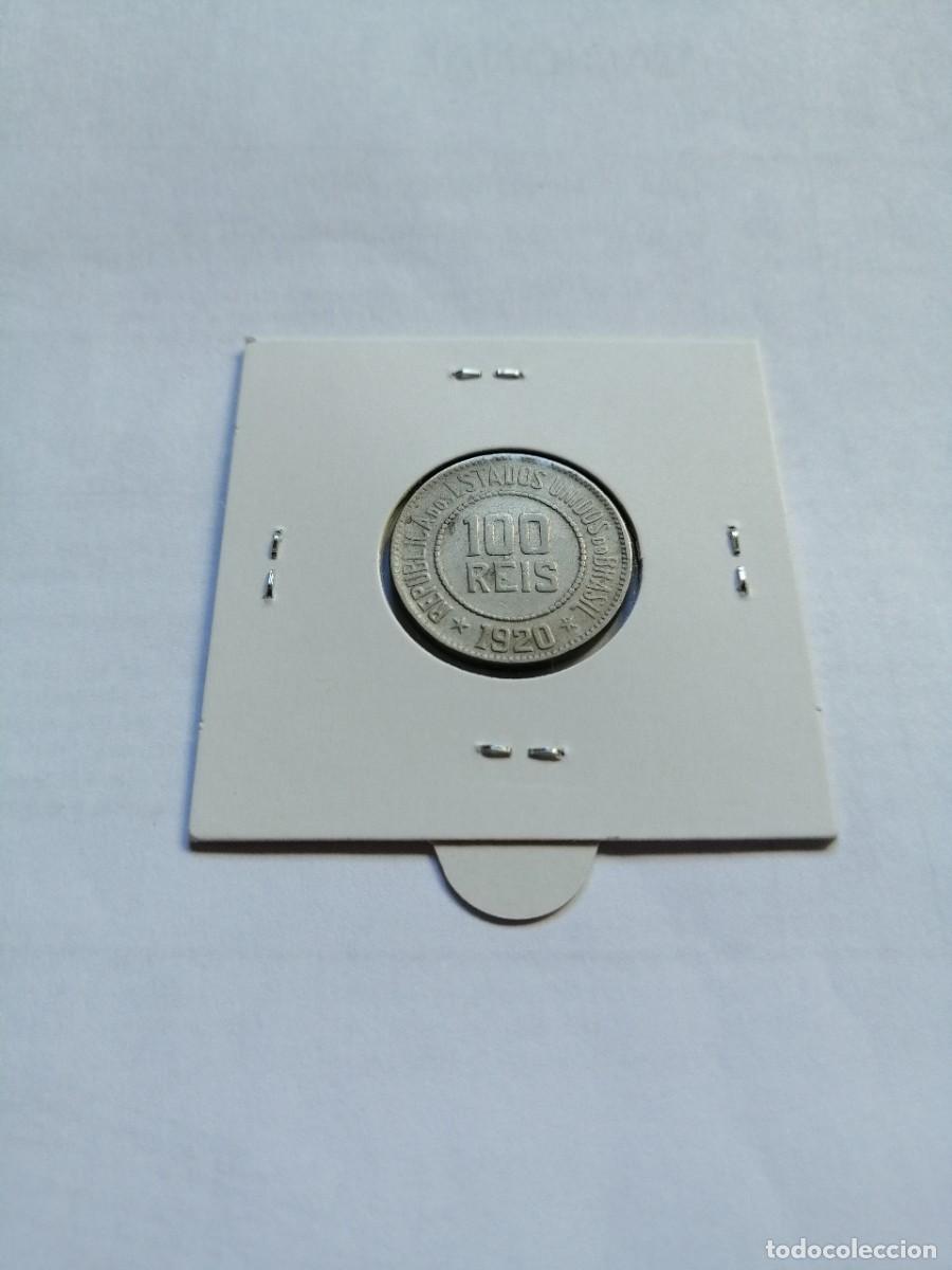 Monedas antiguas de Am&eacute;rica: Brasil 100 Reis 1920 - Foto 2