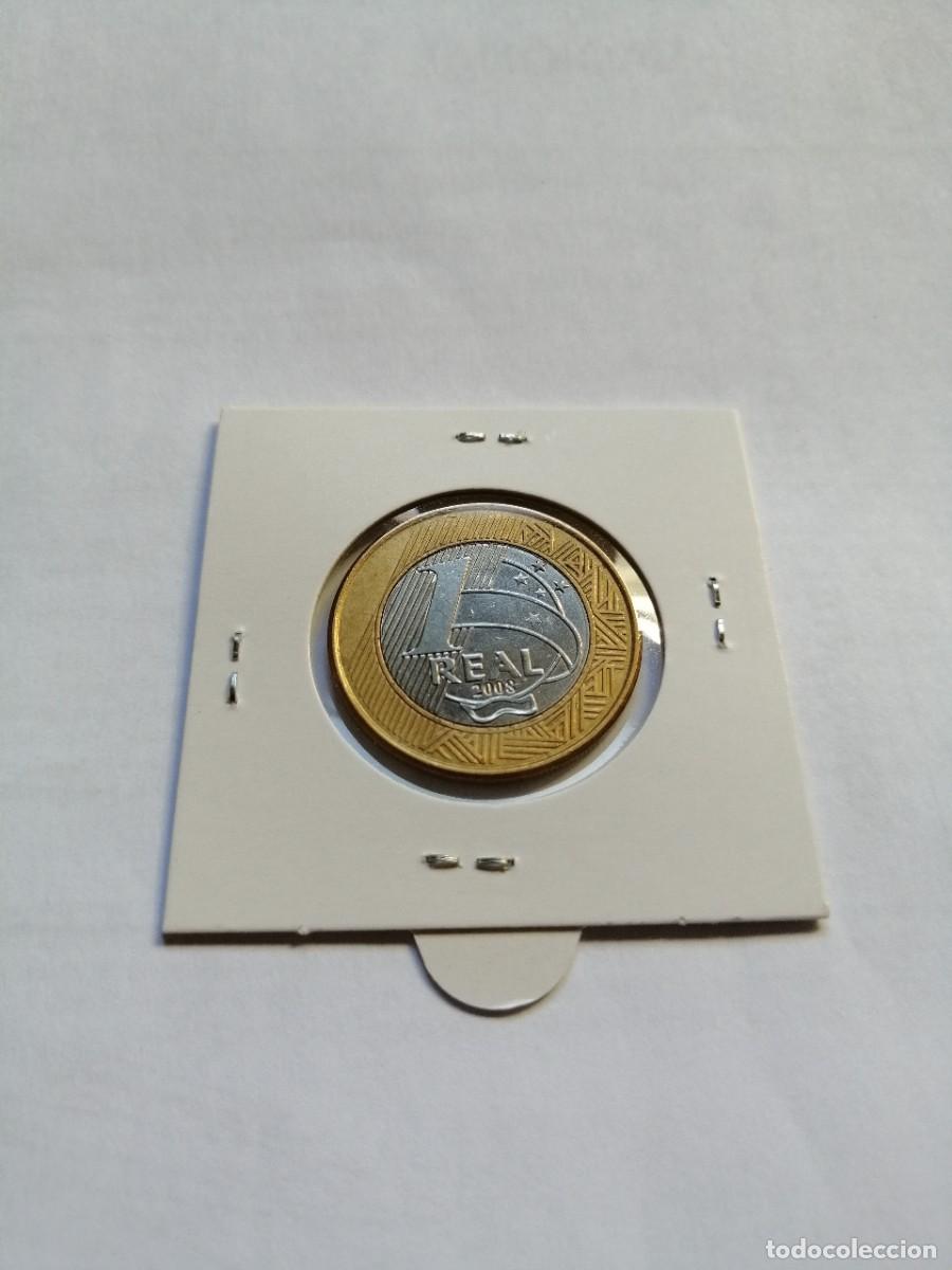 Monedas antiguas de Am&eacute;rica: Brasil 1 Real 2008 - Foto 2