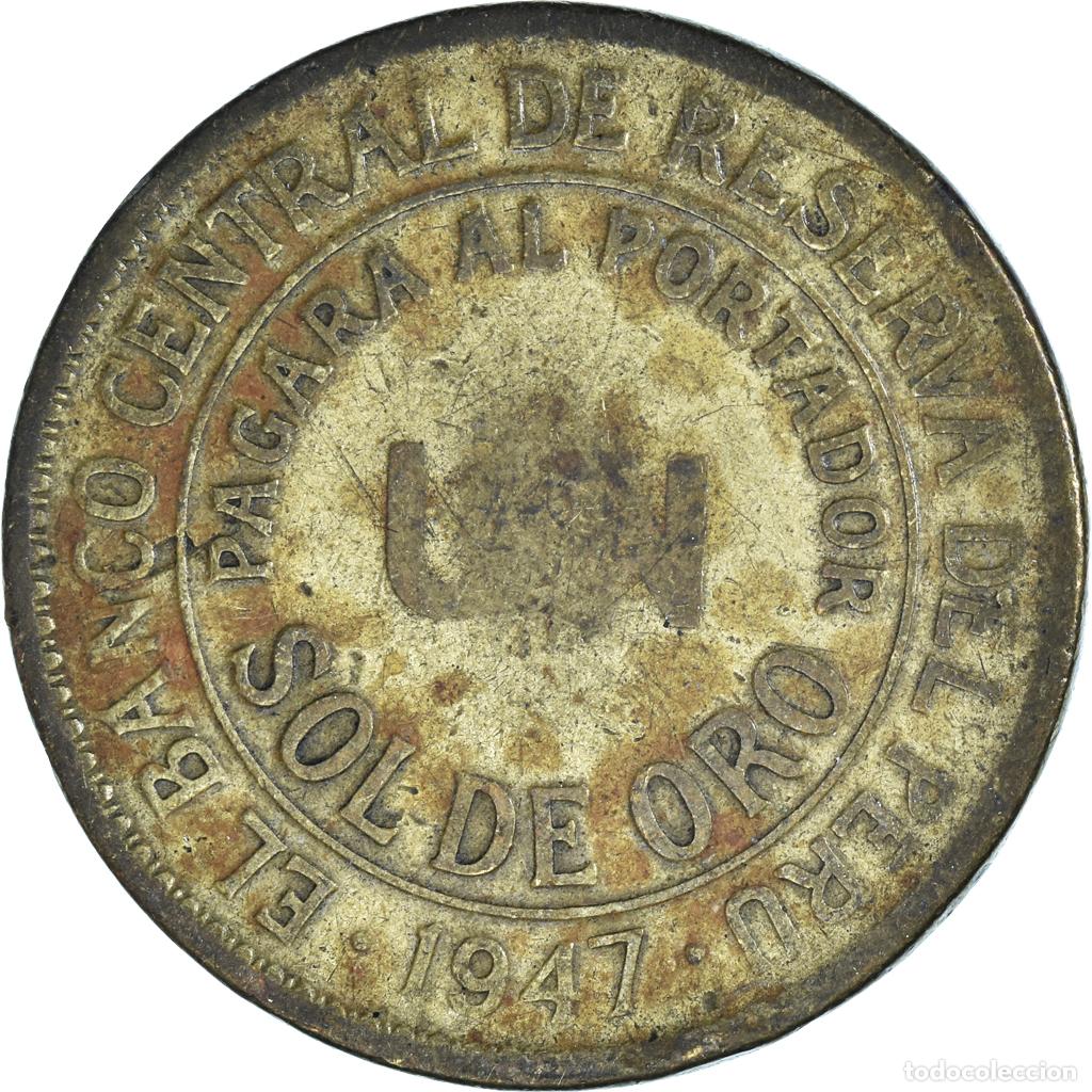 Monedas antiguas de Am&eacute;rica: [#1453973] Moneda, Per&uacute;, Sol, 1947 - Foto 2