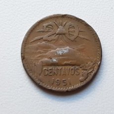 Monedas antiguas de América: MÉXICO 20 CENTAVOS 1951 KM.439 ESCASA. Lote 372692664