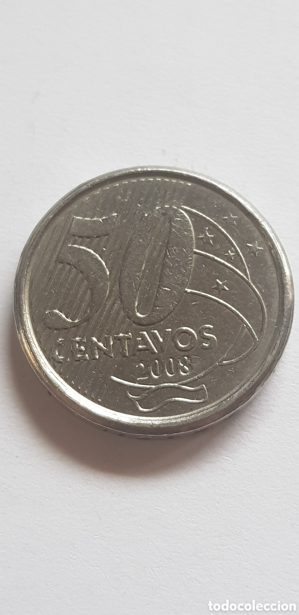 Monedas antiguas de Am&eacute;rica: 50 centavos 2008 Brasil - Foto 1
