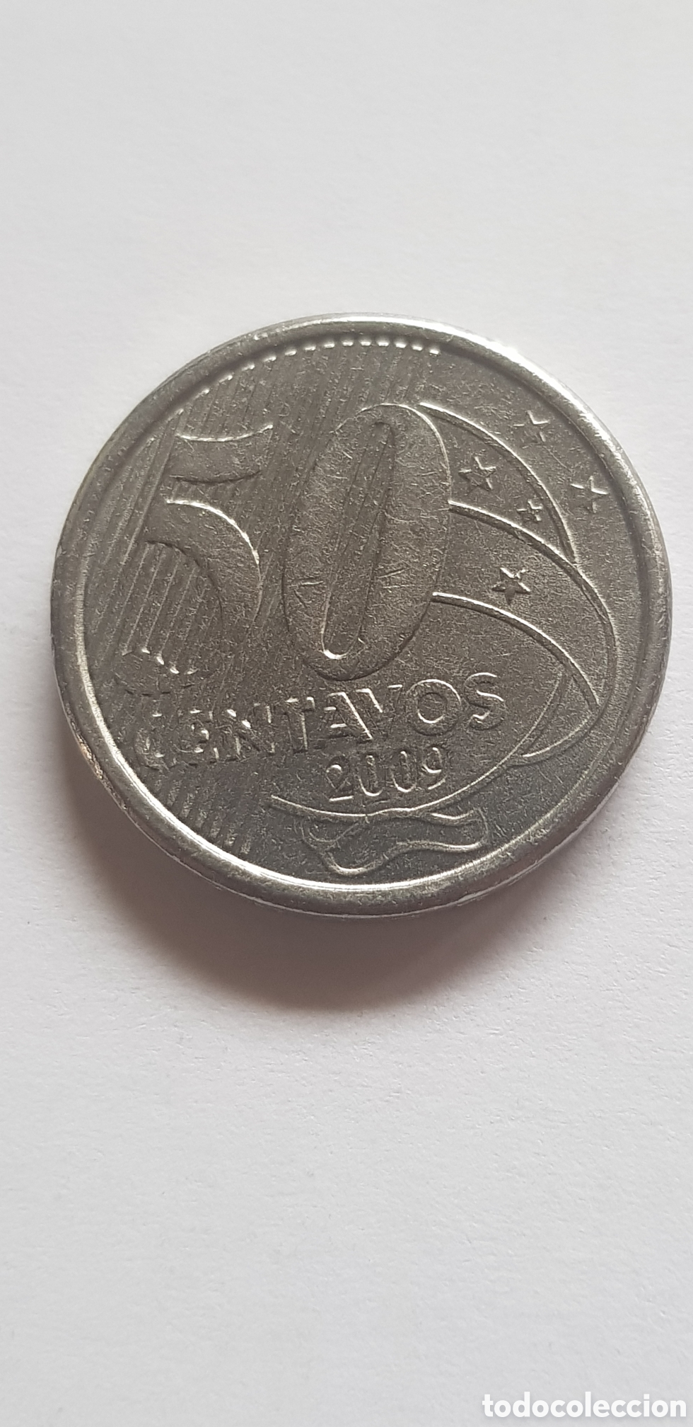 Monedas antiguas de Am&eacute;rica: 50 centavos 2009 Brasil - Foto 1