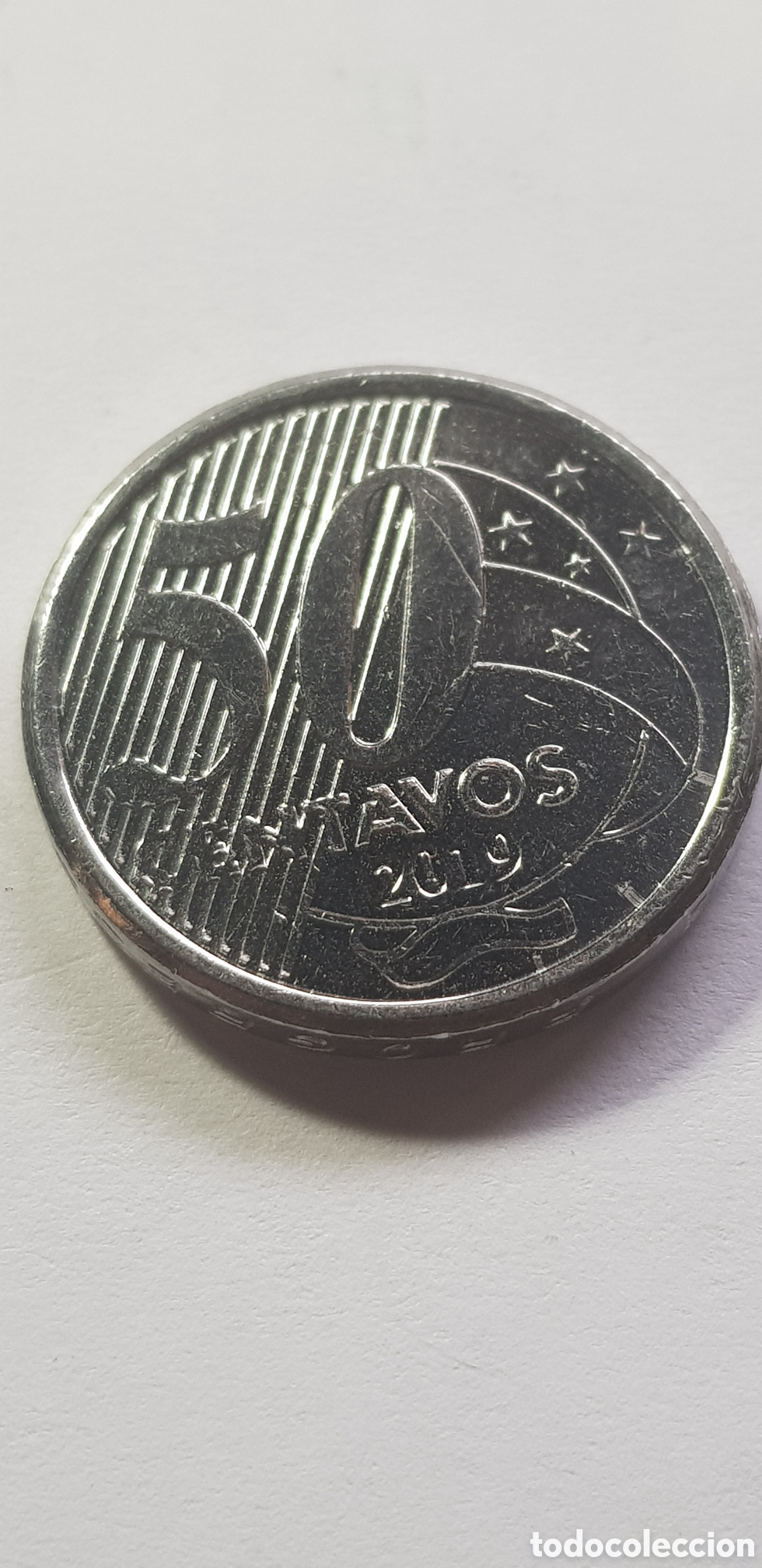 Monedas antiguas de Am&eacute;rica: 50 centavos 2019 Brasil - Foto 2