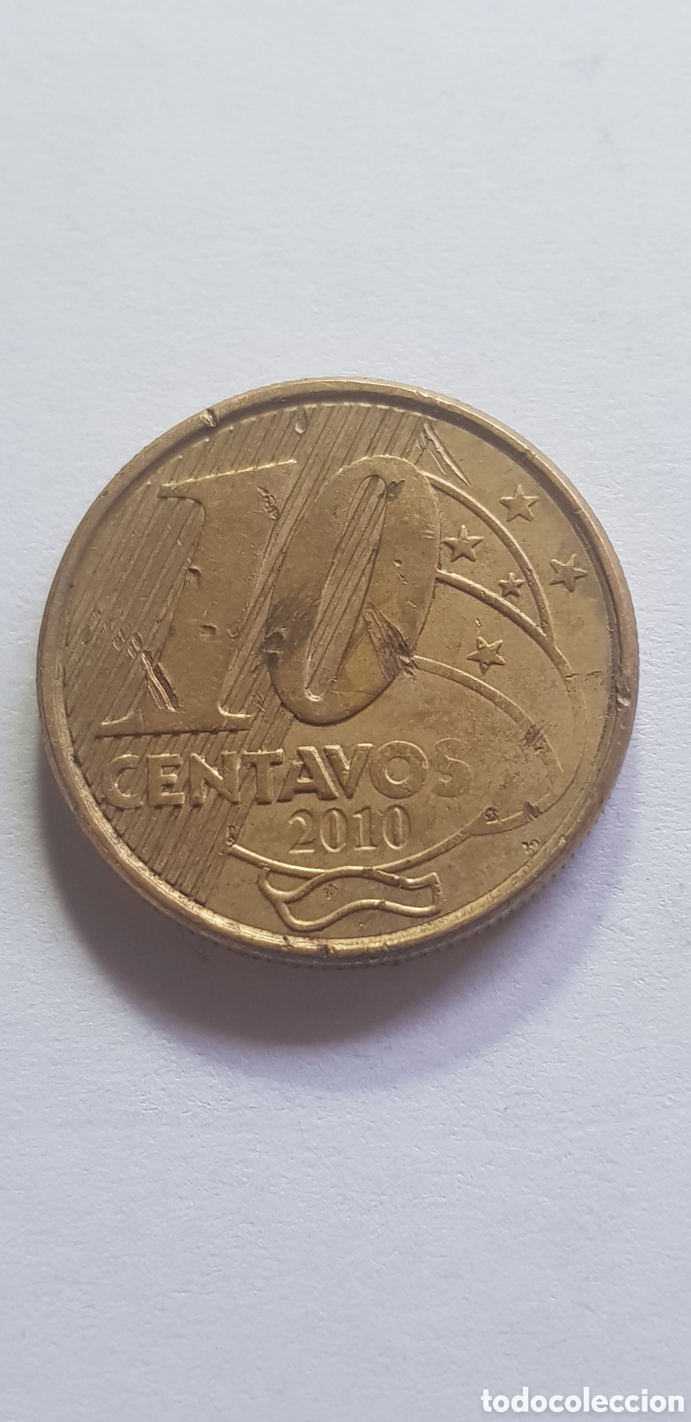 Monedas antiguas de Am&eacute;rica: 10 centavos 2010 Brasil - Foto 1