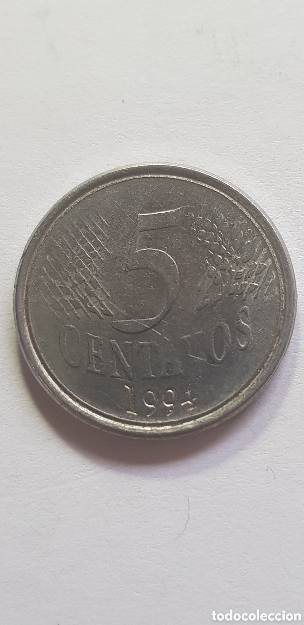 Monedas antiguas de Am&eacute;rica: 5 centavos 1994 Brasil - Foto 1
