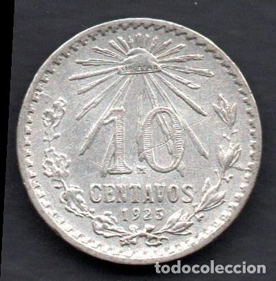 Monedas antiguas de Am&eacute;rica: MEXICO - 10 CENTAVOS de PLATA 1925 - Foto 1