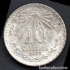 Monedas antiguas de América: MEXICO - 10 CENTAVOS DE PLATA 1933