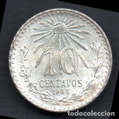 Monedas antiguas de Am&eacute;rica: MEXICO - 10 CENTAVOS de PLATA 1935 - Foto 1