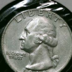 Monedas antiguas de América: MONEDA PLATA UN CUARTO DÓLAR 1963. Lote 375068019